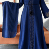 Femme , luxe Robe De Soie En Mousseline